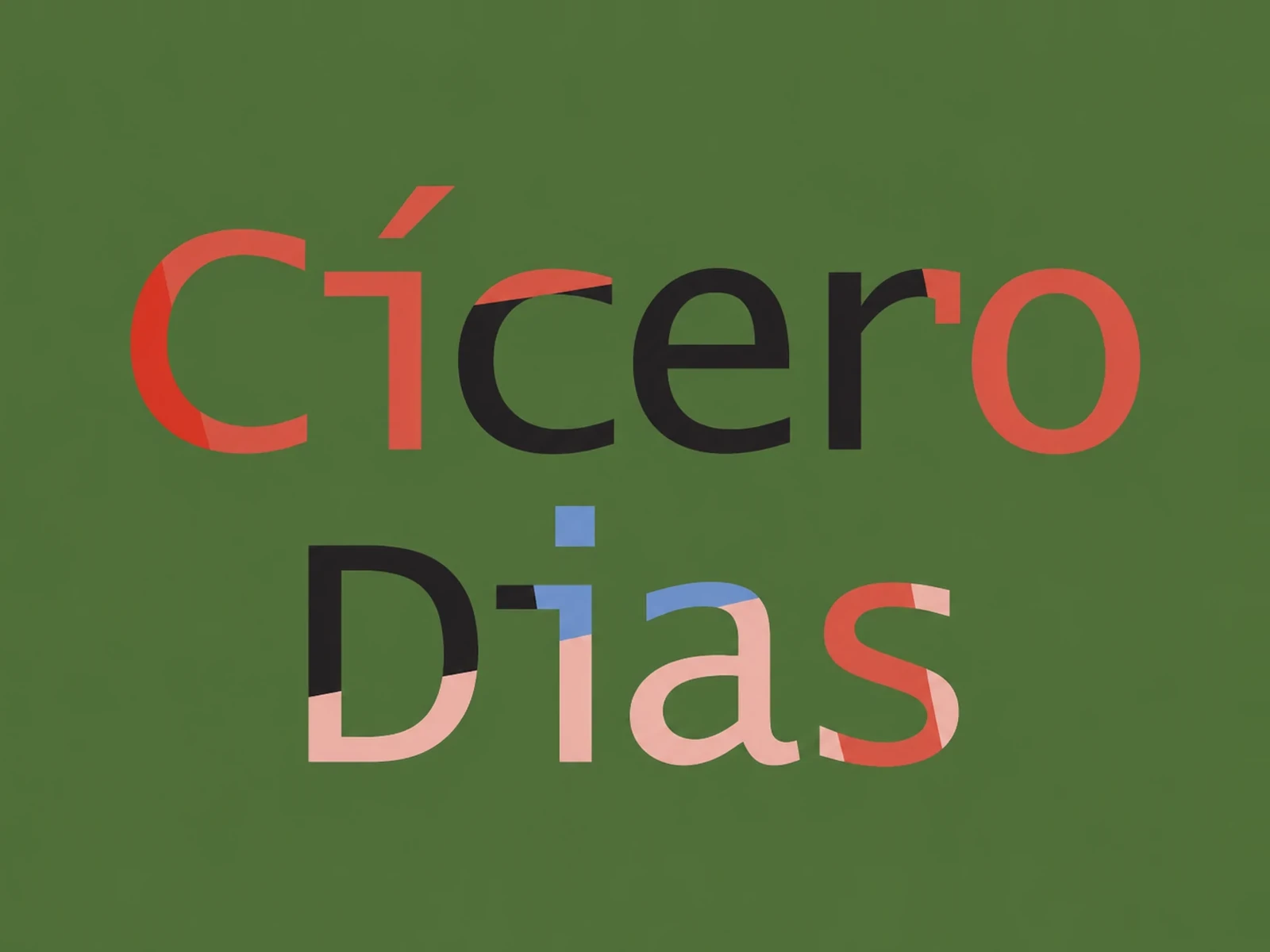 Cícero Dias: um percurso poético – identidade visual da exposição, da Via Traço