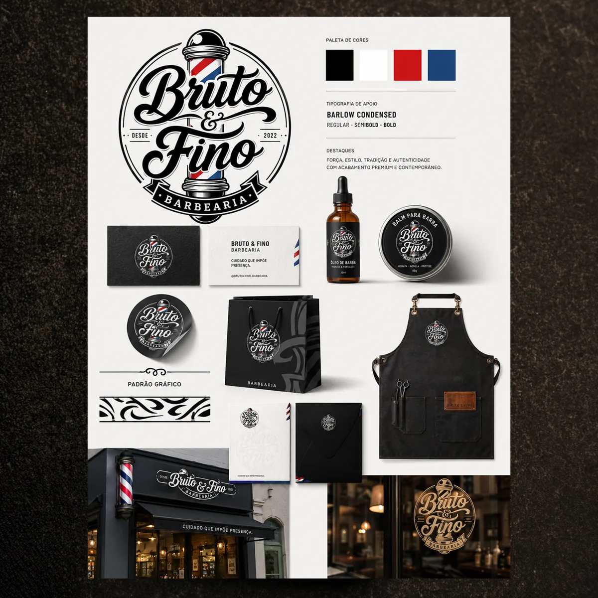 Bruto e Fino — identidade visual 6